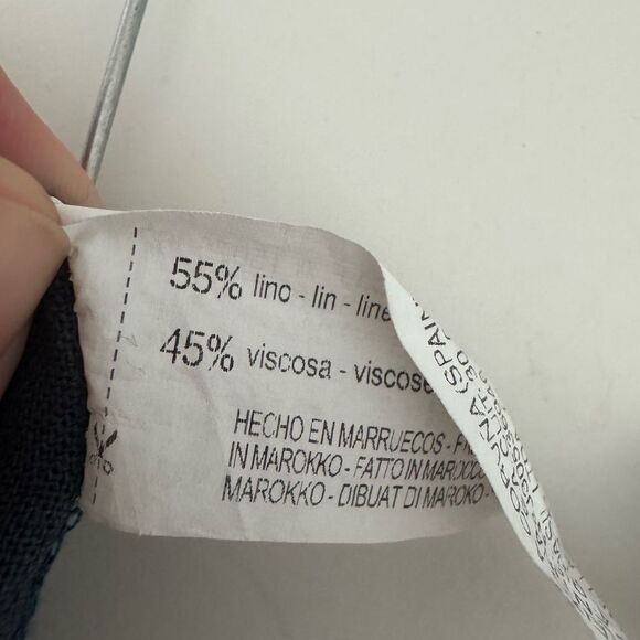 ZARA Women’s Linen Blend Deep V Short Sleeve Romper Jumpsuit Sz L Beach Coastal - Picture 6 of 6